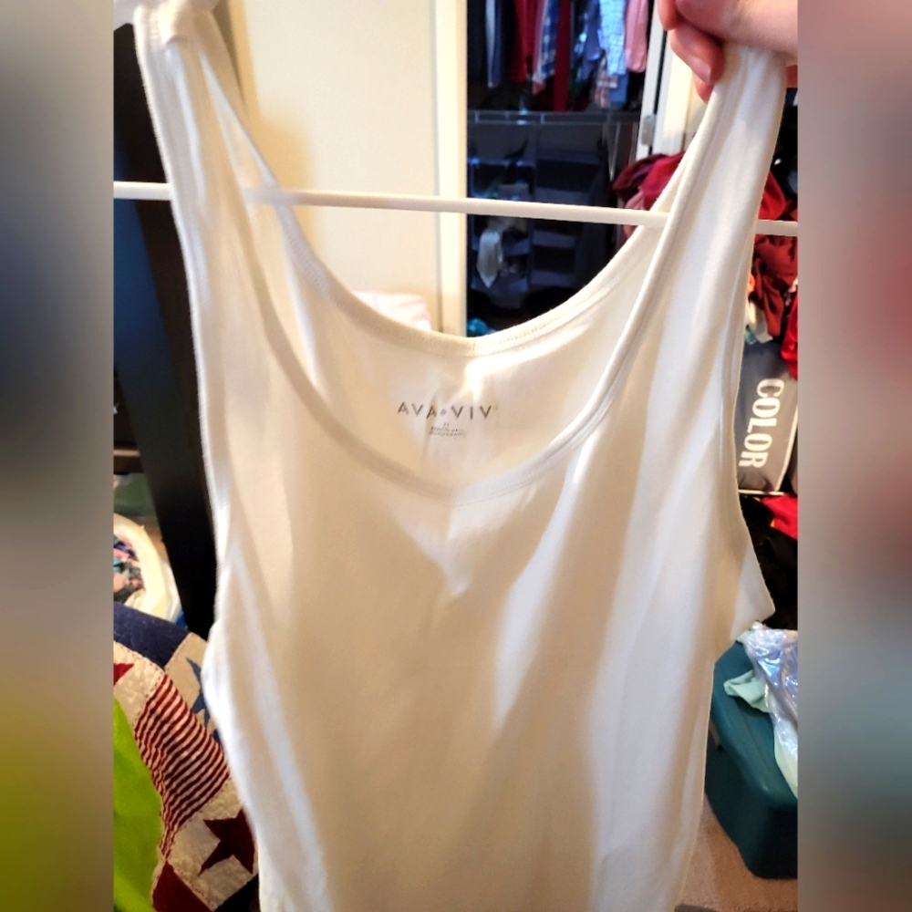 White tank and cami